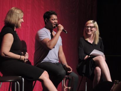 Hosting discussion for the Australian film Lion at Cinema Nova, with the real-life inspirations Saroo and Sue Brierley.
